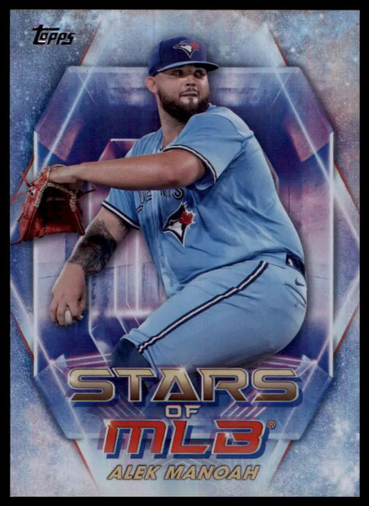 Alek Manoah 2023 Topps Stars of MLB baseball card Toronto Blue Jays display