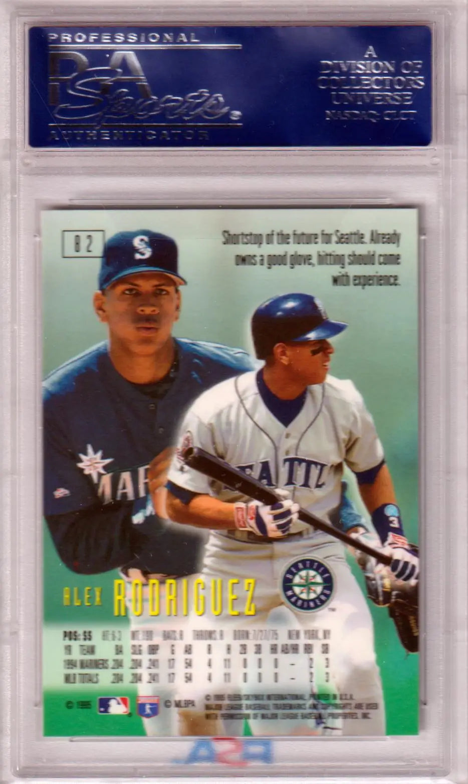 Alex Rodriguez baseball card from Emotion RC Rookie series at Columbia Hobby