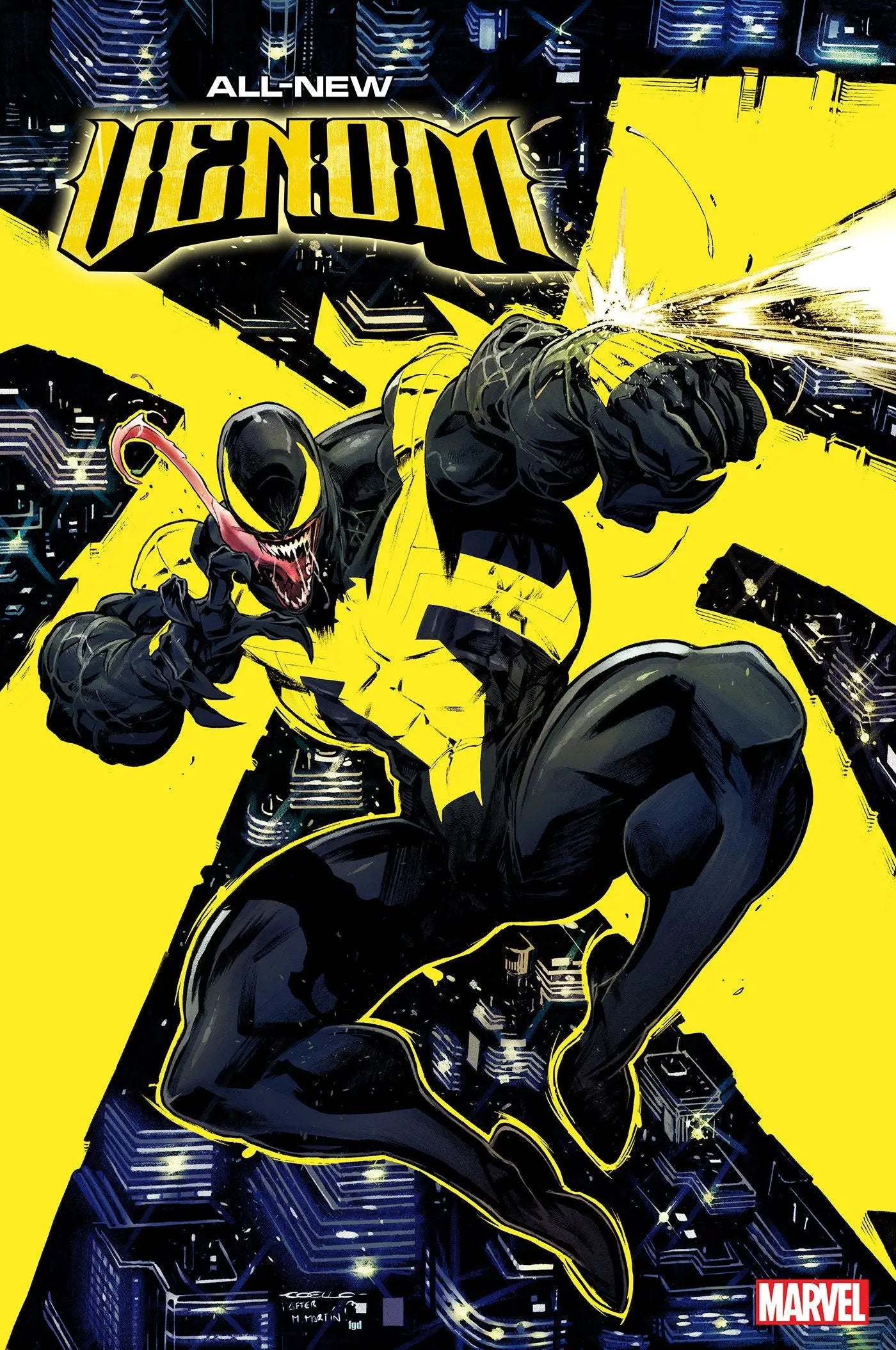 All-New Venom comic book cover featuring Iban Coello 2nd Print Variant artwork