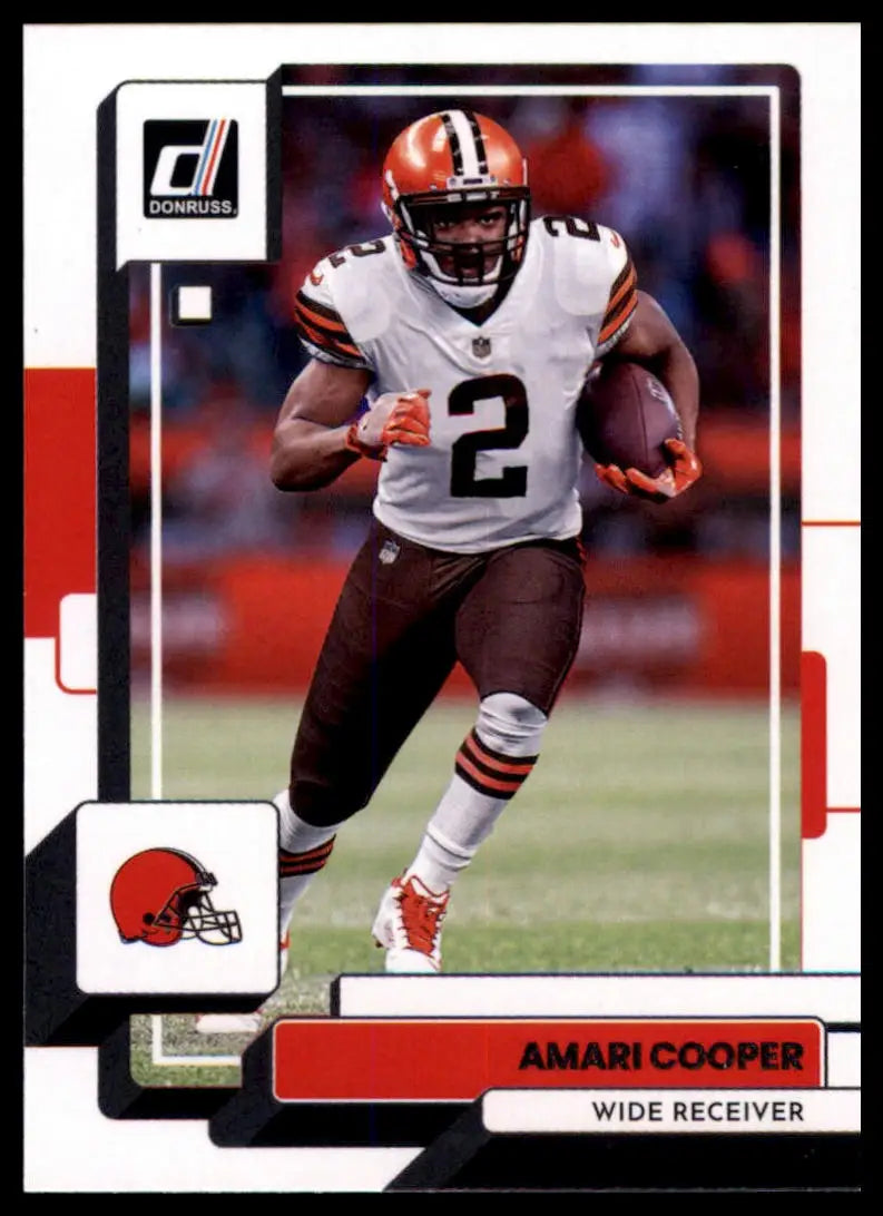 Amari Cooper football card from 2022 Donruss set for Cleveland Browns collectible