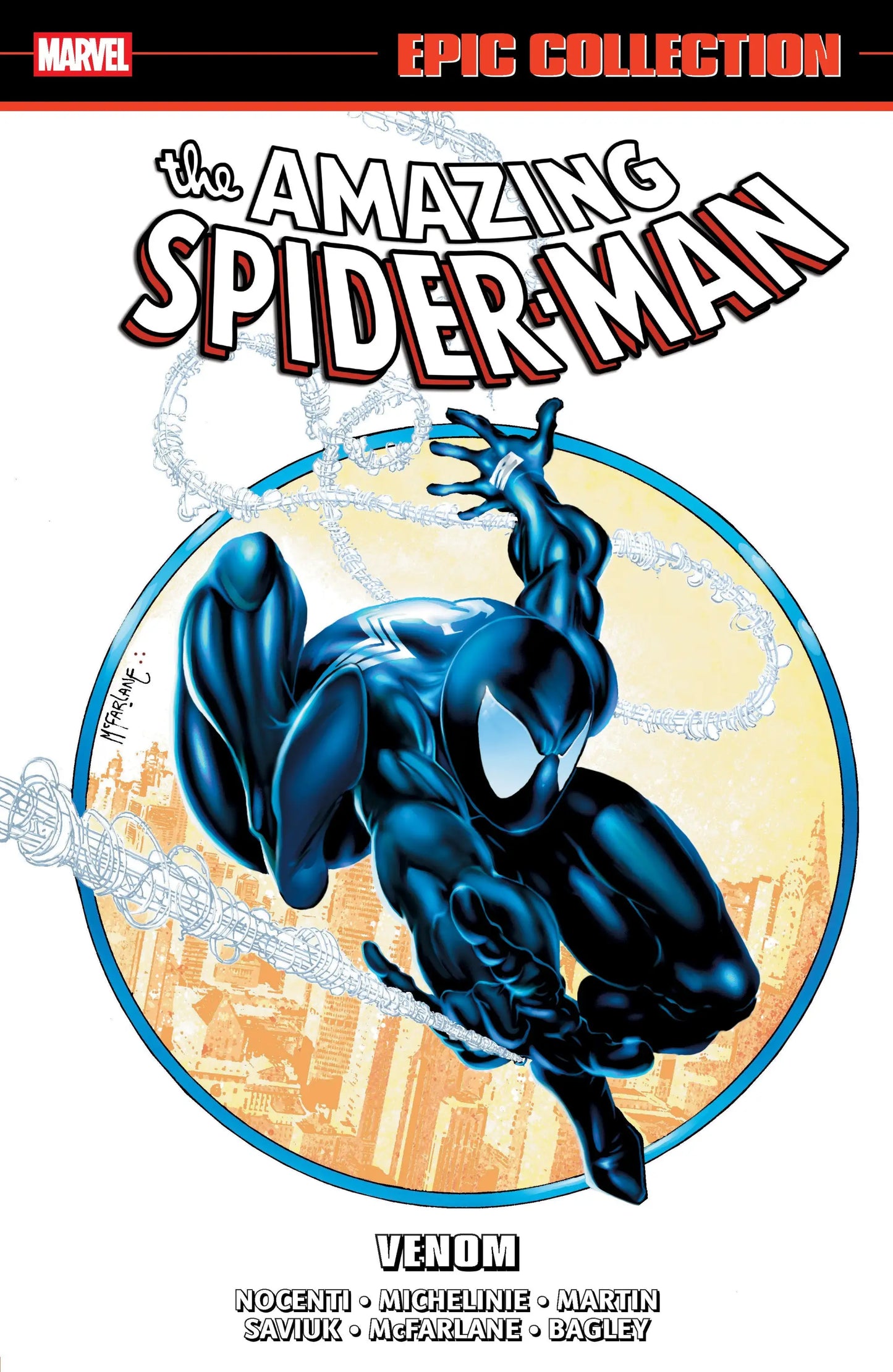 Image of Amazing Spider-Man Epic Collection Venom comic book featuring Peter Parker