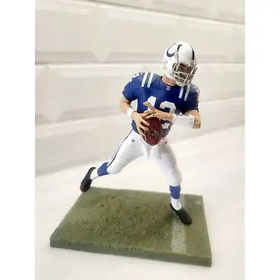 Football player figurine from McFarlane NFL Series 30 featuring Andrew Luck for NFL series collectibles
