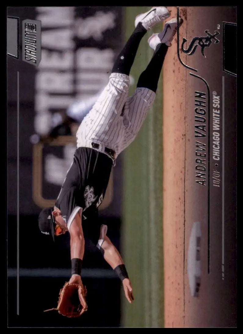 Baseball card featuring Andrew Vaughn from 2022 Stadium Club Chicago White Sox