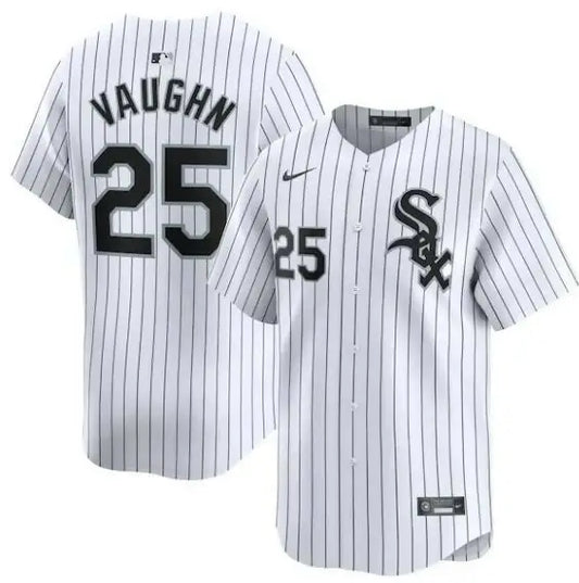 White pinstripe baseball jersey for Chicago White Sox limited player apparel