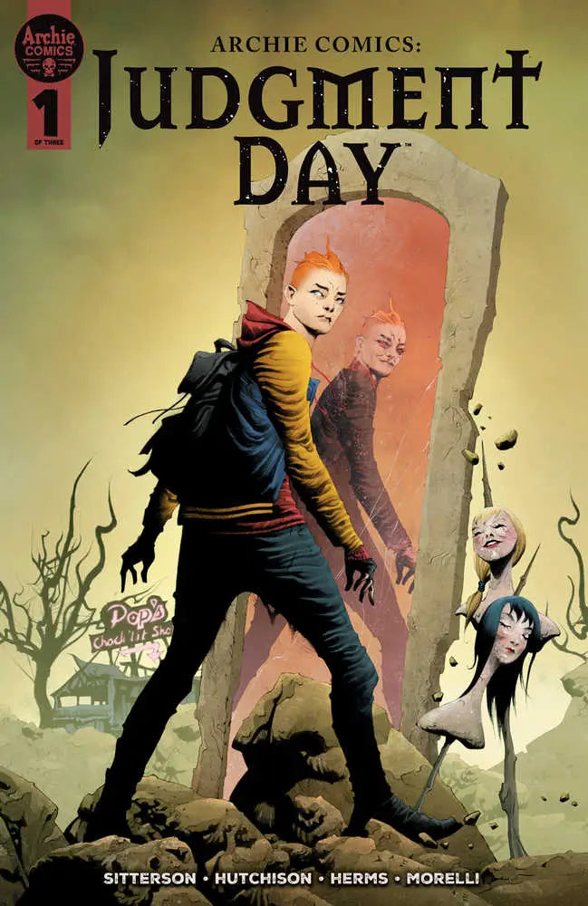 Comic book cover for Archie Comics Judgment Day #1 featuring dark horror-style art