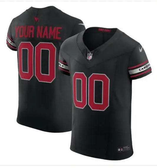 Black Arizona Cardinals Nike Vapor F.U.S.E. Elite custom football jersey with red numbers