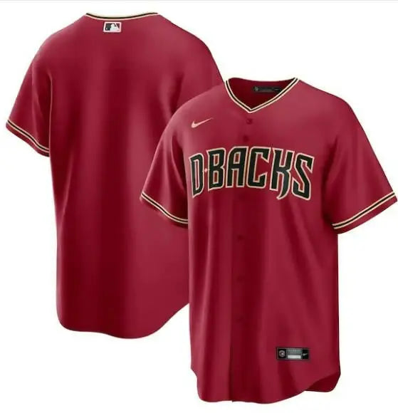 Maroon Arizona Diamondbacks Nike Alternate Replica Team Jersey displayed in product image