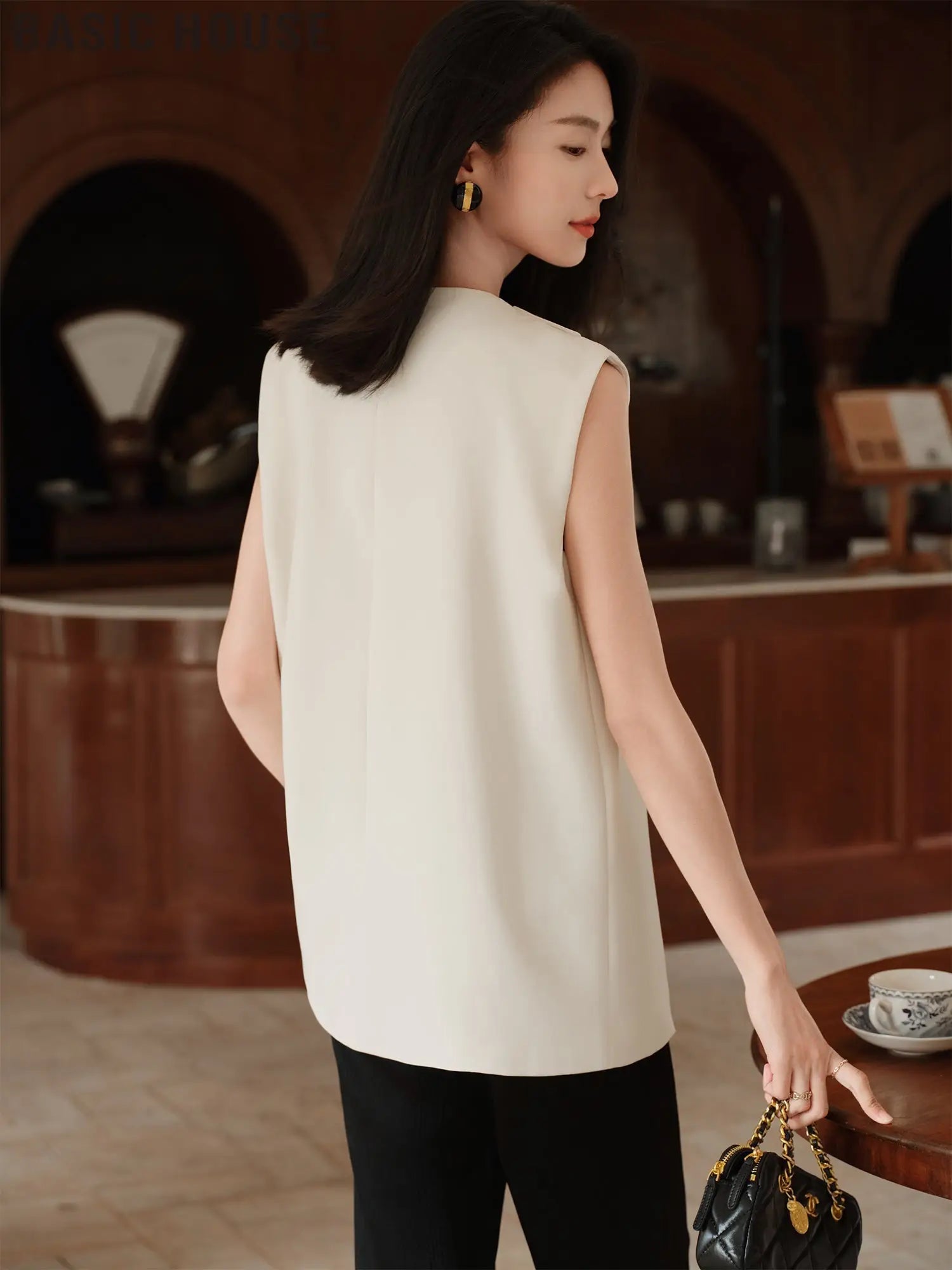 Asymmetrical Sleeveless Vest Top for Summer 2025 - Tops