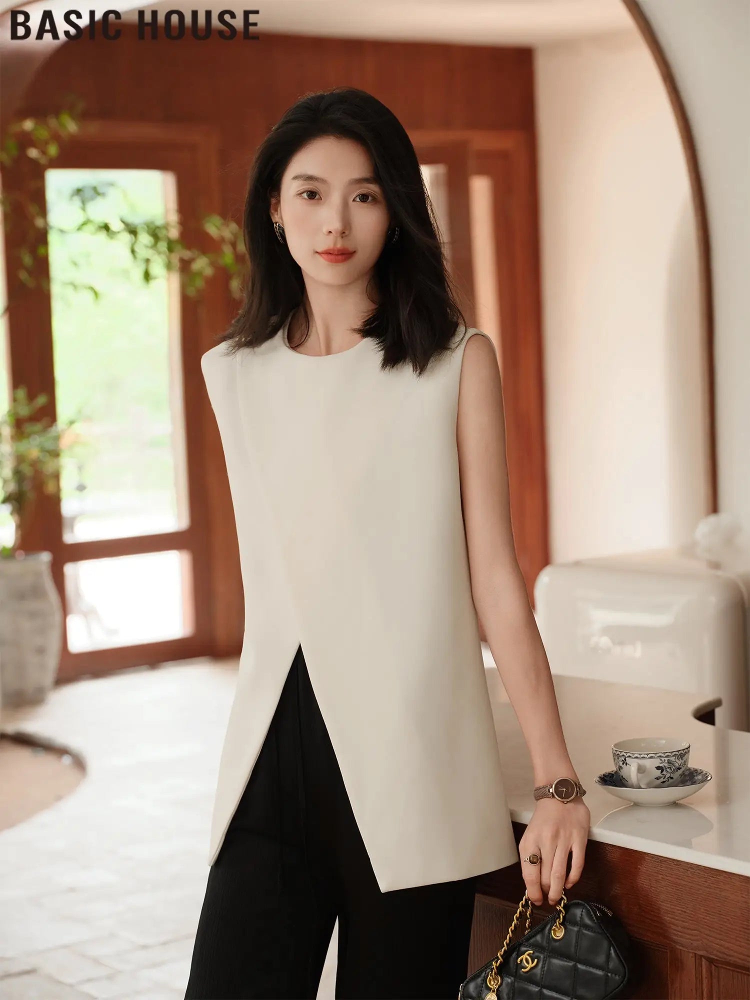 Asymmetrical Sleeveless Vest Top for Summer 2025 - Tops
