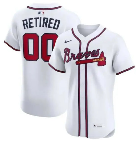 White Atlanta Braves Nike Home Elite Pick-A-Player Retired Roster Baseball Jersey