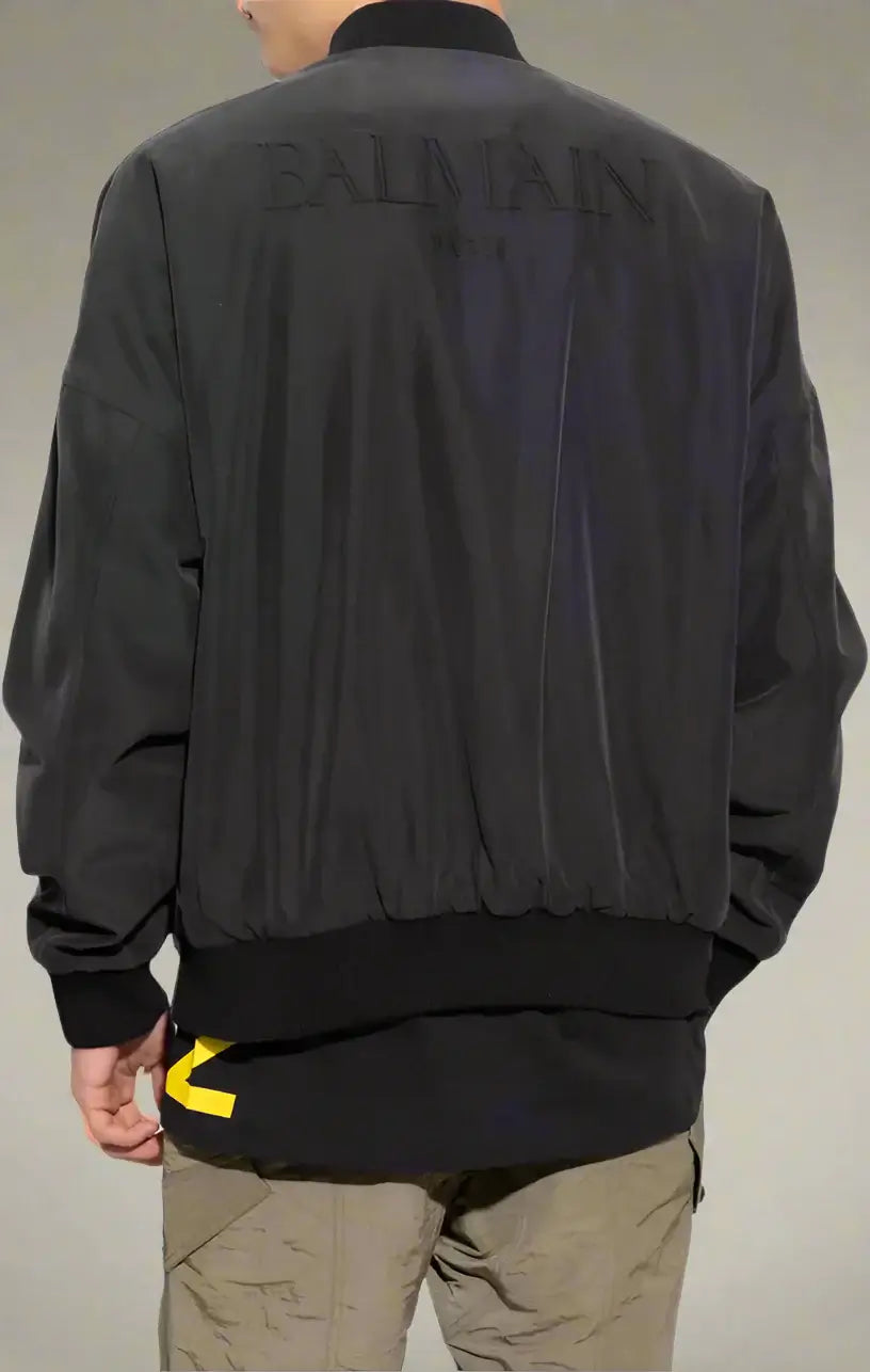 BALMAIN Men’s Reversible Bomber Jacket – Luxury Designer Outerwear