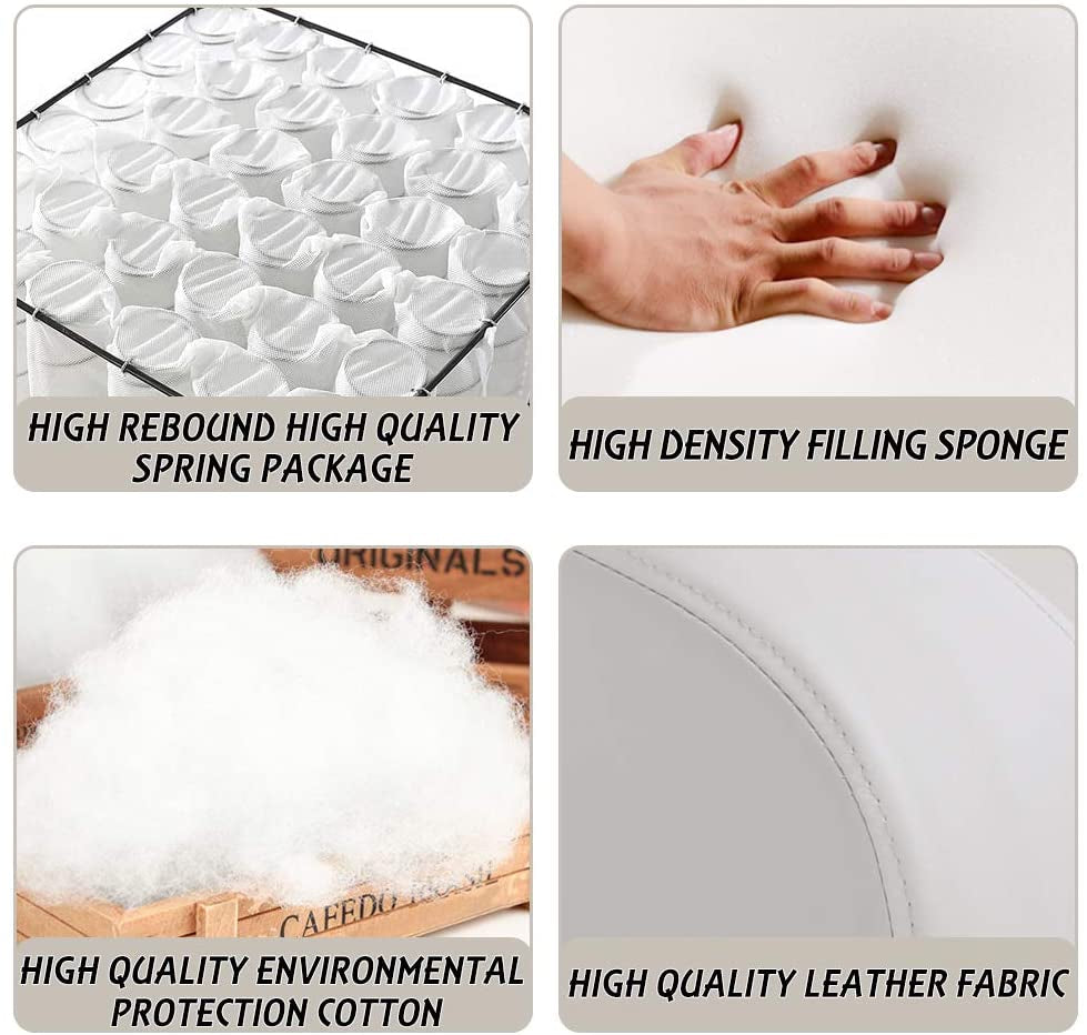 Beige Leather Massage Recliner Sofa-4