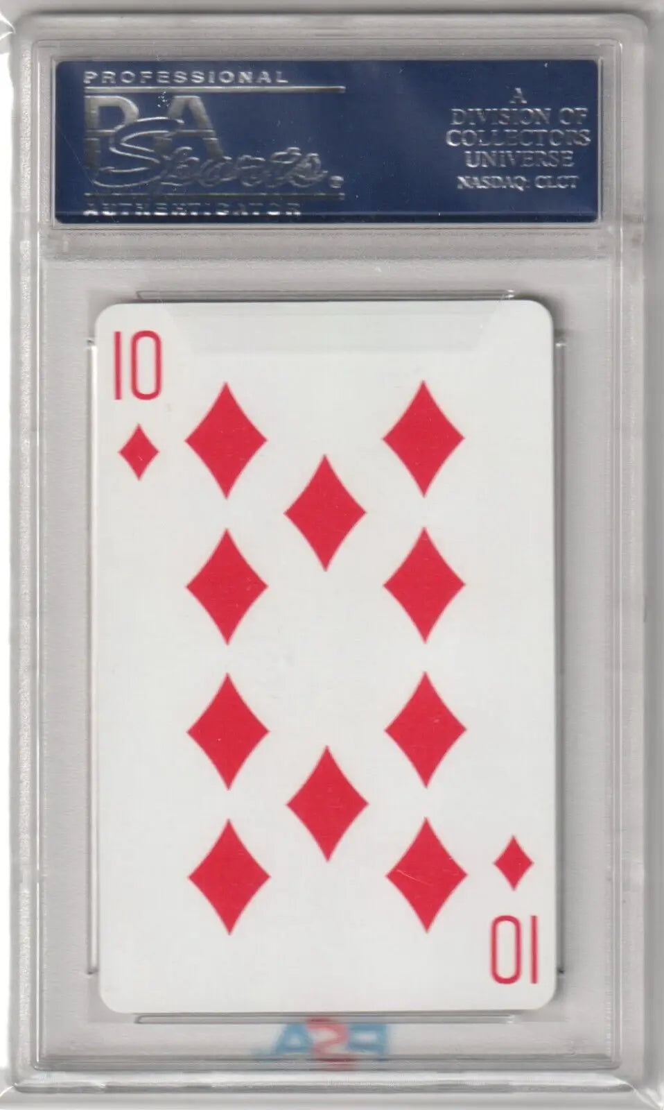 BABE RUTH 1973 US Playing Cards 10 of Diamonds PSA GEM MINT in protective case