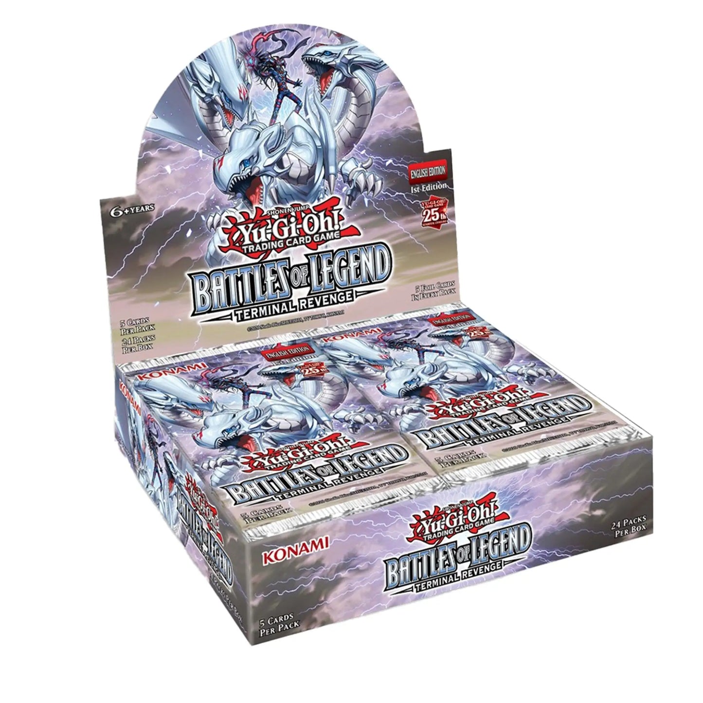 Yu-Gi-Oh! Battle of Legend Terminal Revenge booster box featuring exciting card packs