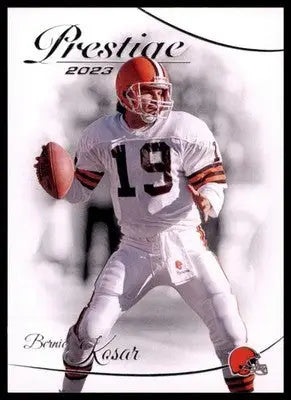Bernie Kosar football trading card from Panini Prestige 2023 Cleveland Browns