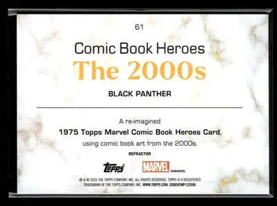 ? Black Panther 2025 Topps Marvel 1975 Golden Anniversary Refractor #61 ?