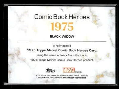 ? Black Widow — 2025 Topps Marvel 1975 Golden Anniversary #1 ?