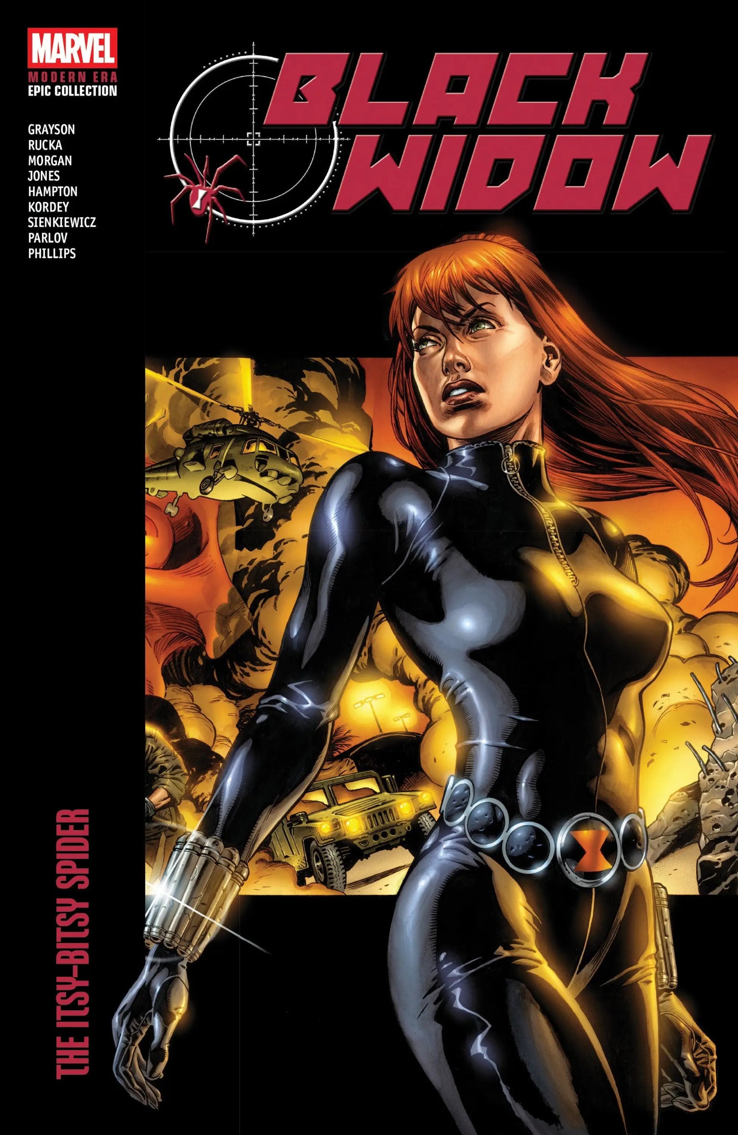 Black Widow comic book cover featuring Yelena Belova from the modern era epic collection