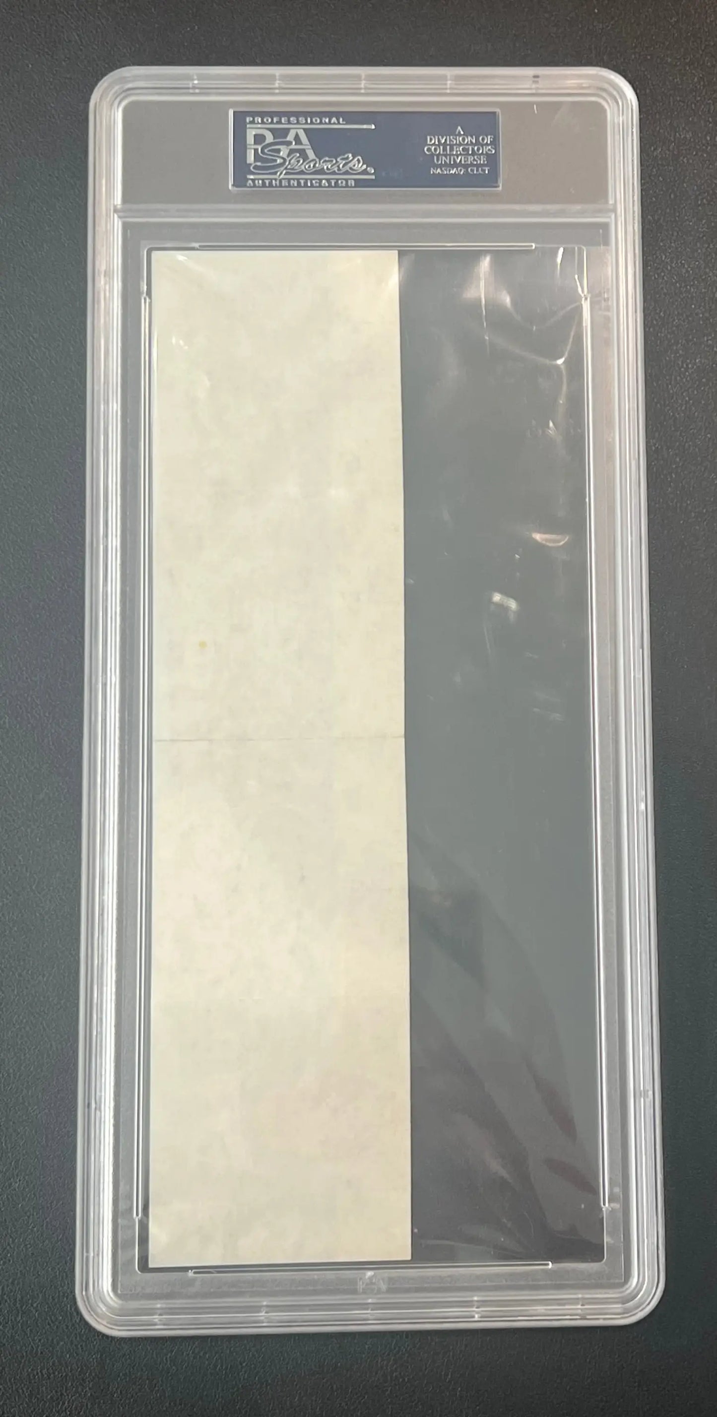 Encased graded blank card of Bob Boozer from Topps Rulers series by Columbia Hobby