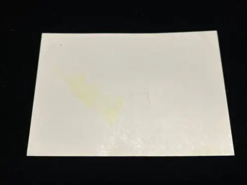 Rectangular white sheet with yellow stain from Bob Watson Astros signed millionth run postcard