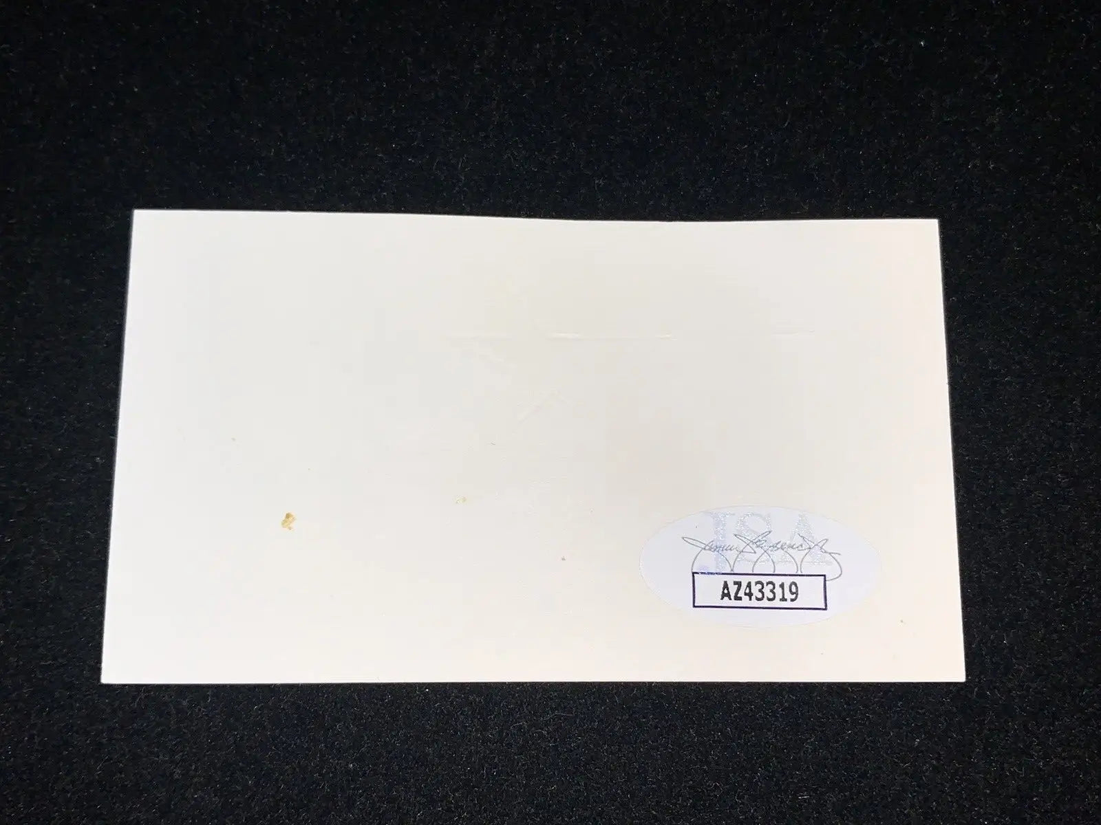 Rectangular white business card with Bob Watson signed Houston Astros GM details