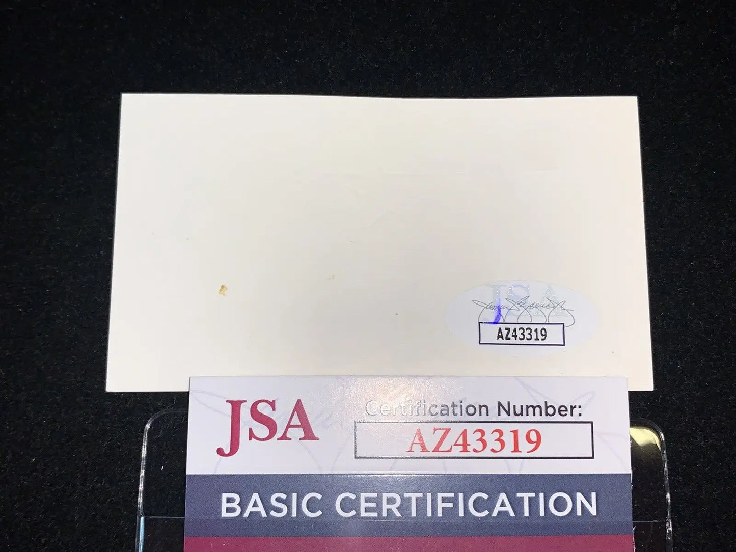 BOB WATSON SIGNED HOUSTON ASTROS BUSINESS CARD with JSA-certified autograph authentication