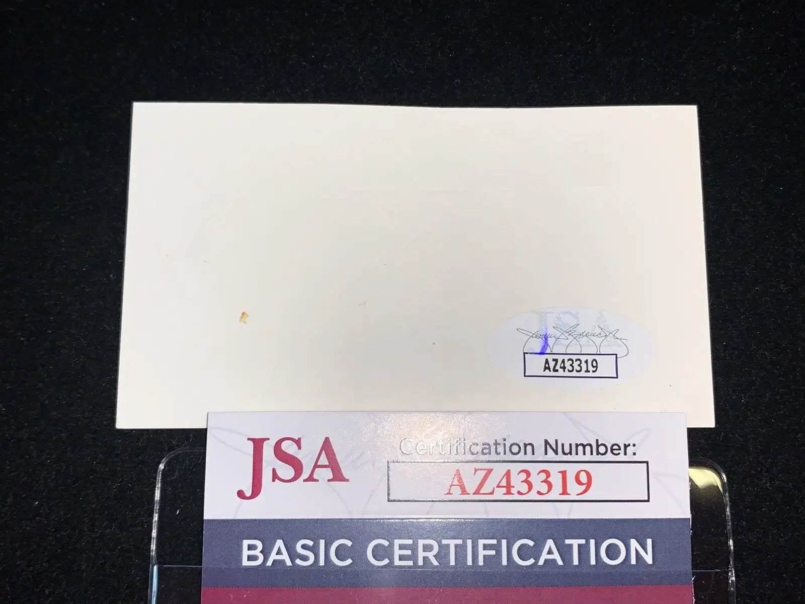 BOB WATSON SIGNED HOUSTON ASTROS BUSINESS CARD with JSA-certified autograph authentication