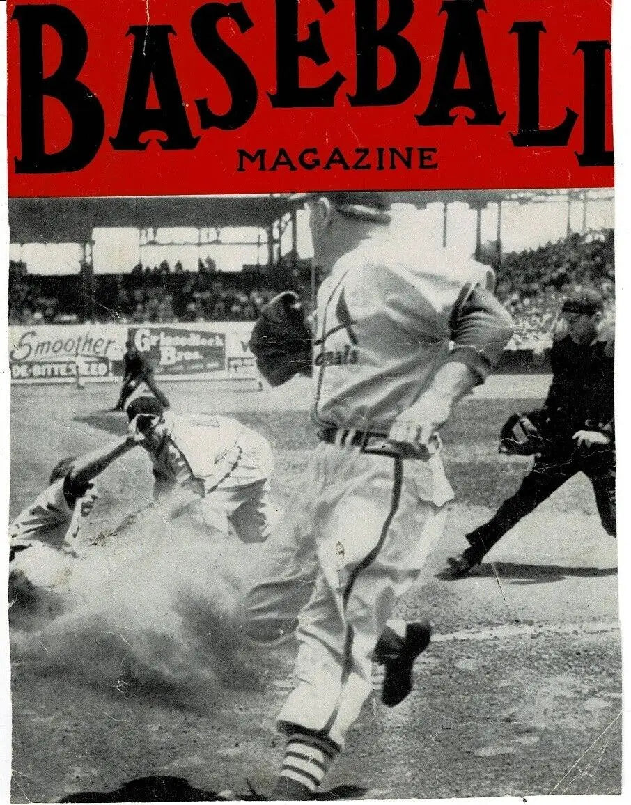Bobby Doerr signed inside cover of October 1950 vintage baseball magazine Cardinals
