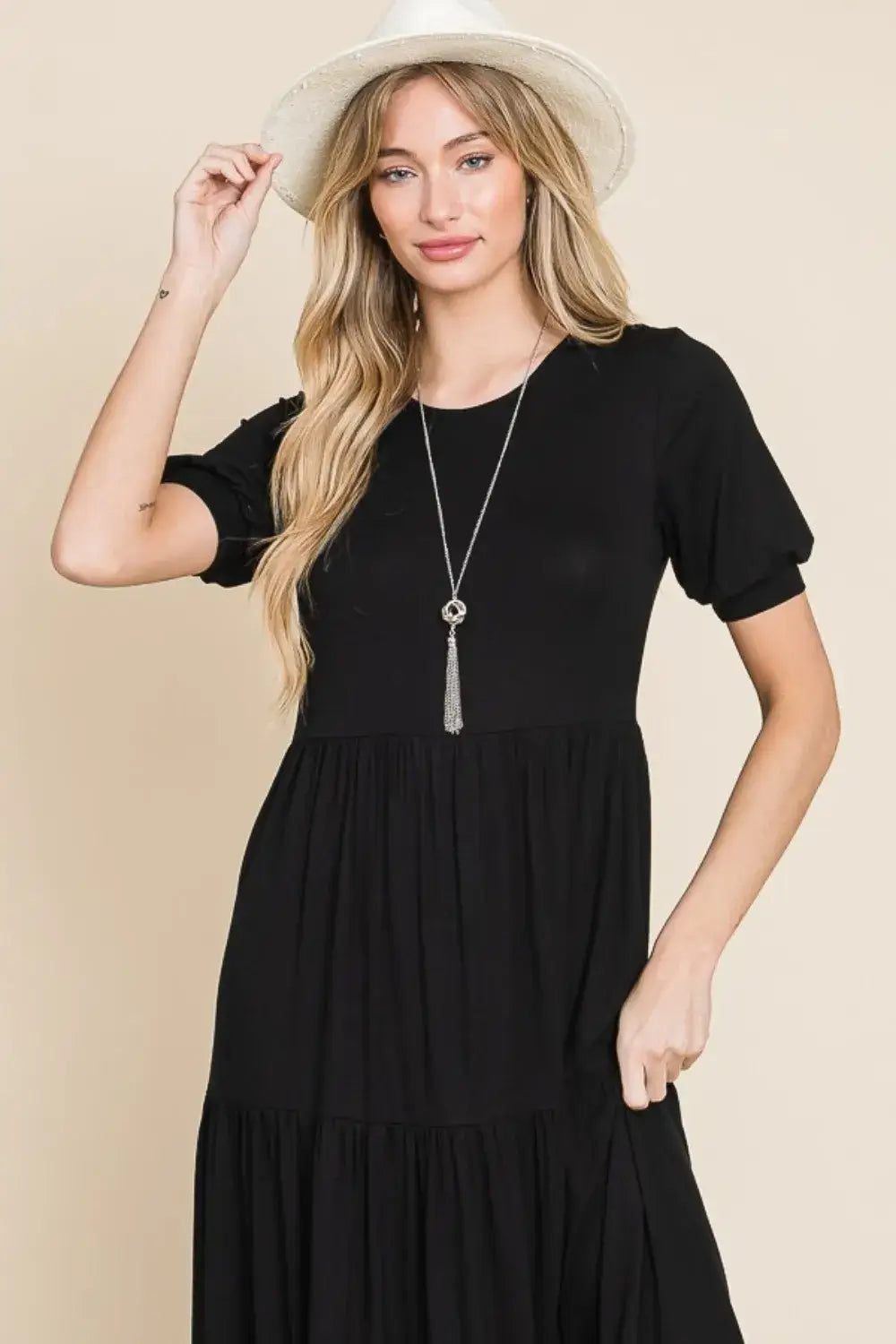 BOMBOM Short Sleeve Tiered Maxi Dress USA ?? SM & MED Remaining! - Day Dress