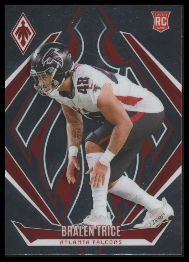 Football trading card of Bralen Trice from Panini Phoenix Atlanta Falcons 2024 Rookie