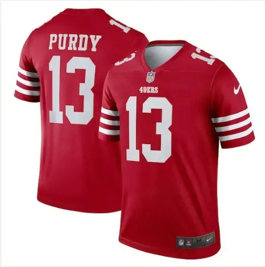 Red Brock Purdy San Francisco 49ers Nike Team Legend Jersey with PURDY 13 number