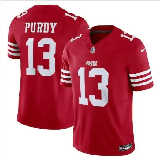 Red Brock Purdy San Francisco 49ers Nike Vapor F.U.S.E. Limited Jersey with number 13