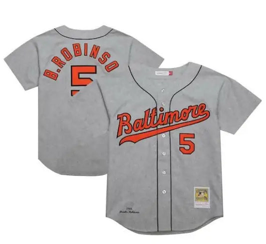 Gray Brooks Robinson Baltimore Orioles Cooperstown Collection 1966 Authentic Jersey