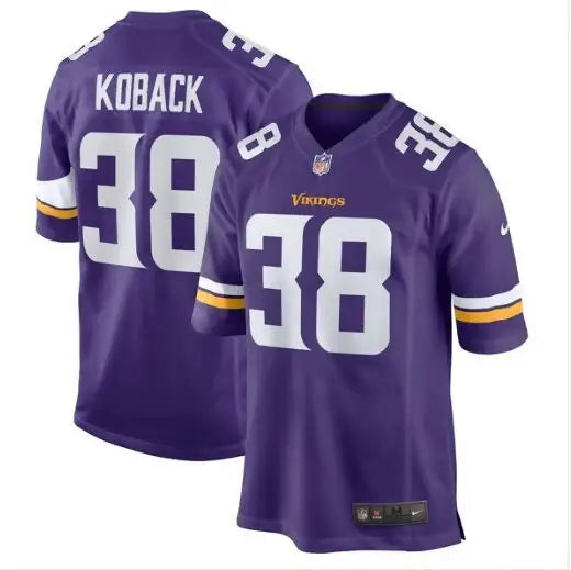 Purple Minnesota Vikings Bryant Koback #38 Nike home game jersey with name on back