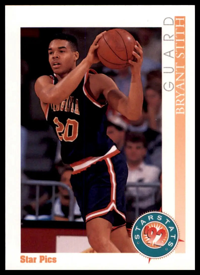 Basketball card of Bryant Stith from 1992 Star Pics Virginia Cavaliers collection