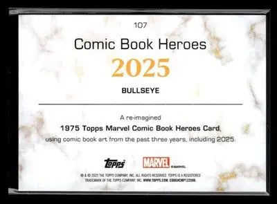 ? Bullseye — 2025 Topps Marvel 1975 Golden Anniversary #107 ?