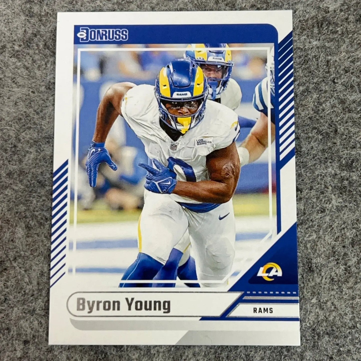 Los Angeles Rams Byron Young 2024 football trading card from NFL complete set