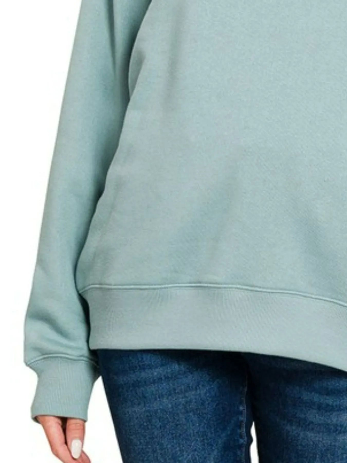 Zenana Fleece Round Neck Sweatshirts