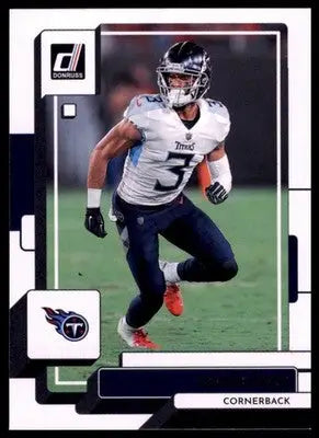 Football trading card of Caleb Farley from 2022 Donruss Tennessee Titans product