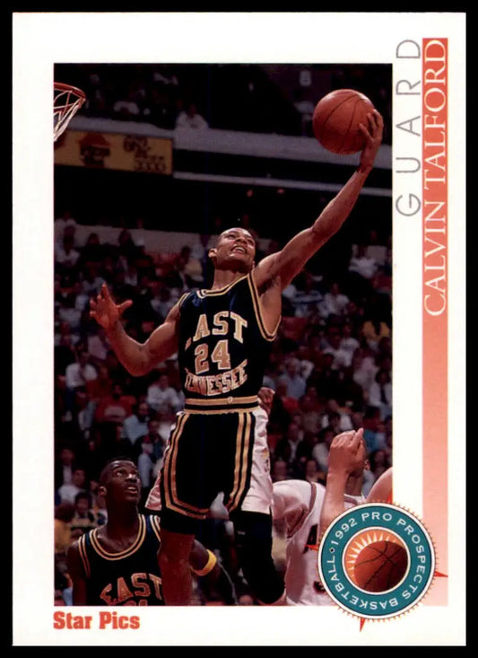 Calvin Talford 1992 Star Pics basketball card featuring East Tennessee State Buccaneers