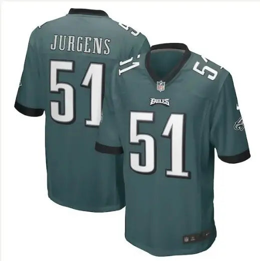 Green Philadelphia Eagles Cam Jurgens #51 Nike Game Player Jersey in Midnight Green