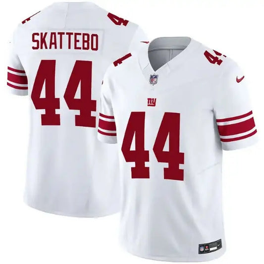 White New York Giants Nike 2nd Alternate Vapor F.U.S.E jersey with red numbers and stripes