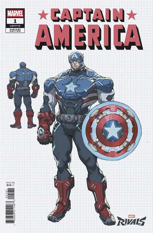 Captain America comic book cover from NetEase Games Marvel Rivals Variant