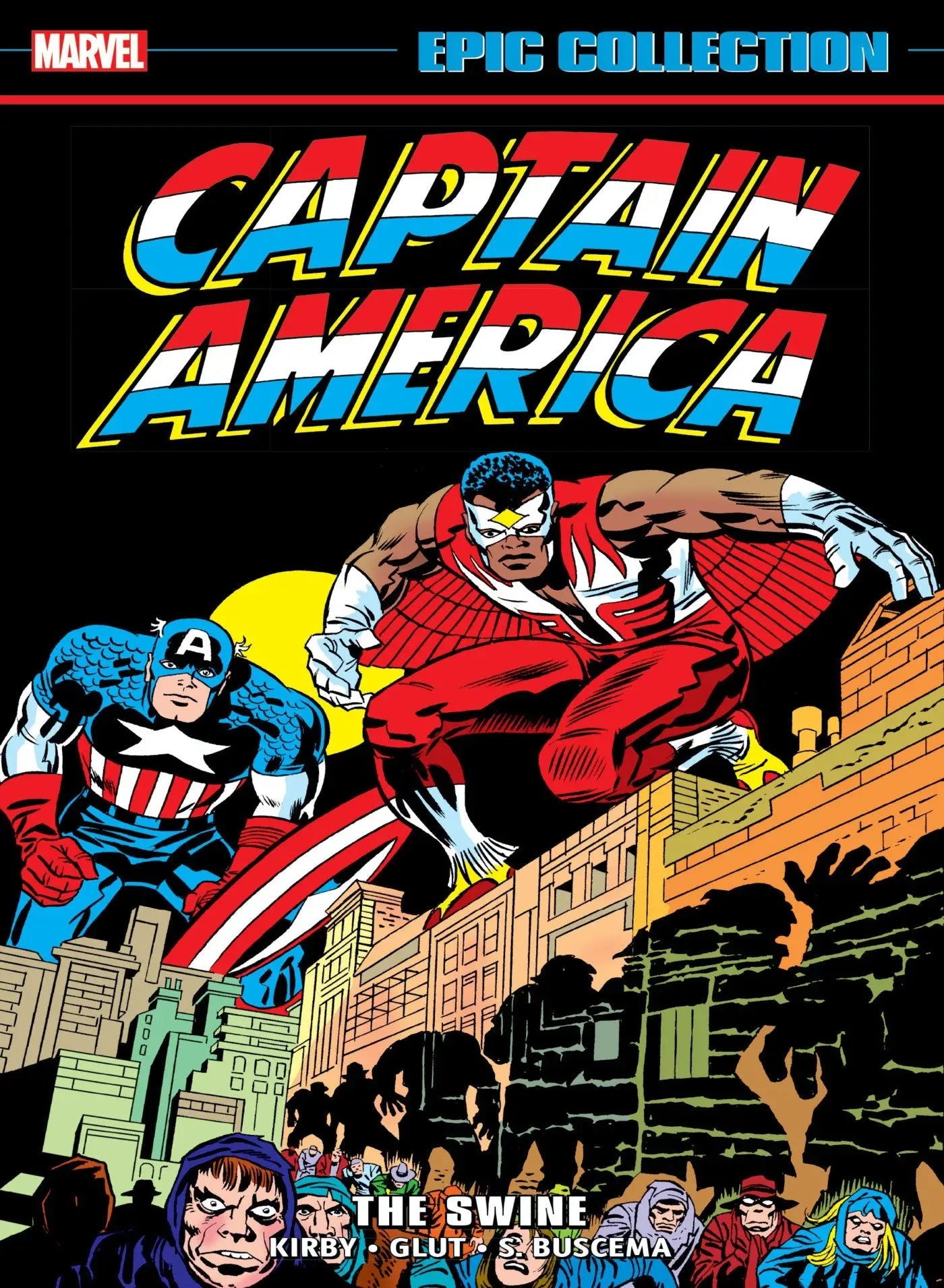 Captain America comic book cover from Captain America Epic Collection The Swine