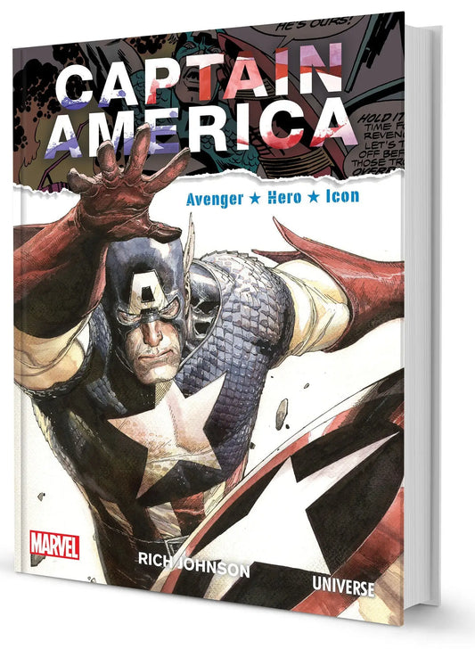 Captain America comic book from the Captain America HC collection featuring iconic superhero art