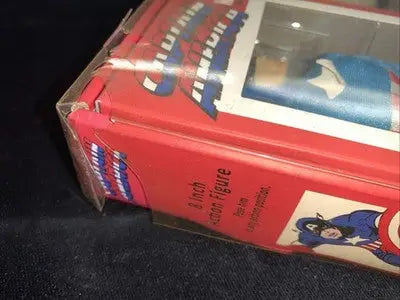 Captain America 8-inch action figure in original packaging from Marvel Super Heroes Collector Set