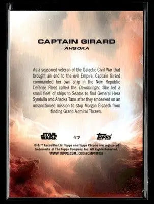 ? Captain Girard — 2025 Topps Chrome Star Wars Debut #17 ?