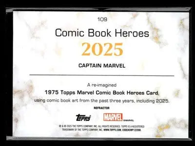 ? Captain Marvel 2025 Topps Marvel 1975 Golden Anniv Refractor #109 ?