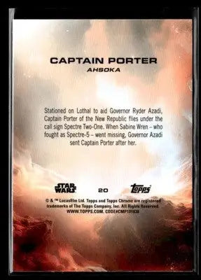 ? Captain Porter — 2025 Topps Chrome Star Wars #20 ?