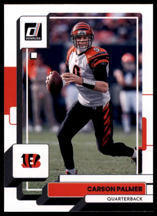 Carson Palmer football card from 2022 Donruss Cincinnati Bengals series